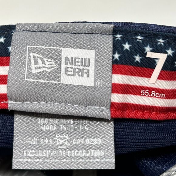 San Francisco Giants Hat Baseball Cap USA American Flag New Era Blue Fitted 7 - Picture 8 of 10